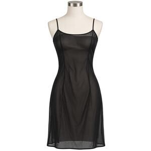 BCBG Max Azria Collection Black Sheer Slip Dress - Size 8